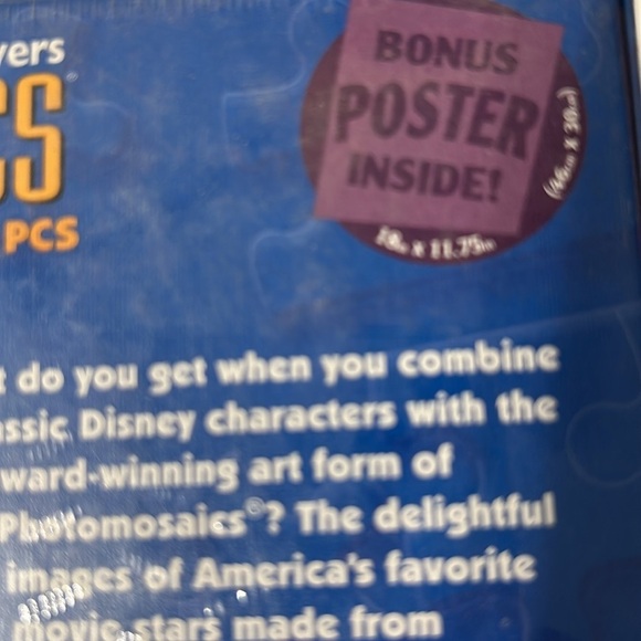 New Disney Photomosaic‎ Jigsaw Puzzle Mickey Mouse 1000+ Pieces New Sealed - Picture 4 of 4